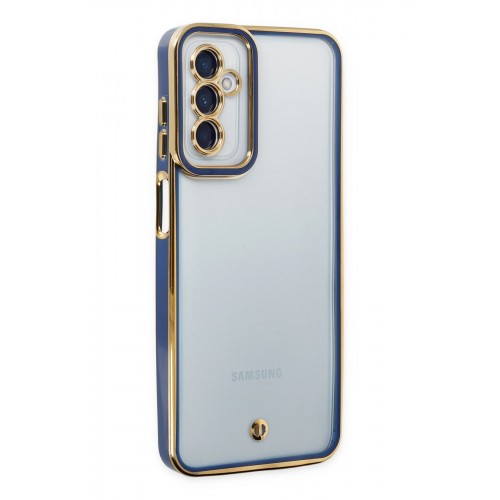 Newface Samsung Galaxy M23 Kılıf Liva Lens Silikon - Mavi
