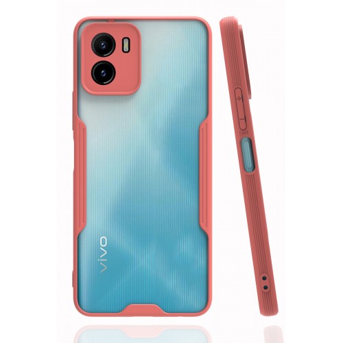 Newface Vivo Y15S Kılıf Platin Silikon - Pembe