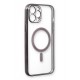 Newface iPhone 12 Pro Max Kılıf Magneticsafe Lazer Silikon - Siyah