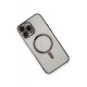 Newface iPhone 13 Pro Max Kılıf Magneticsafe Lazer Silikon - Siyah