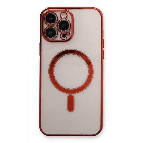 Newface iPhone 13 Pro Max Kılıf Magneticsafe Lazer Silikon - Kırmızı Newface iPhone 13 Pro Max Kılıf Magneticsafe Lazer Silikon - Kırmızı