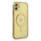 Newface iPhone 12 Kılıf Magneticsafe Lazer Silikon - Gold Newface iPhone 12 Kılıf Magneticsafe Lazer Silikon - Gold