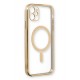 Newface iPhone 12 Kılıf Magneticsafe Lazer Silikon - Gold Newface iPhone 12 Kılıf Magneticsafe Lazer Silikon - Gold