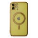 Newface iPhone 12 Kılıf Magneticsafe Lazer Silikon - Gold Newface iPhone 12 Kılıf Magneticsafe Lazer Silikon - Gold