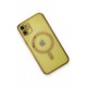 Newface iPhone 12 Kılıf Magneticsafe Lazer Silikon - Gold Newface iPhone 12 Kılıf Magneticsafe Lazer Silikon - Gold