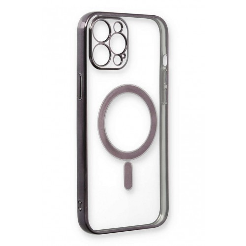 Newface iPhone 12 Pro Kılıf Magneticsafe Lazer Silikon - Siyah Newface iPhone 12 Pro Kılıf Magneticsafe Lazer Silikon - Siyah