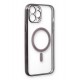 Newface iPhone 12 Pro Kılıf Magneticsafe Lazer Silikon - Siyah Newface iPhone 12 Pro Kılıf Magneticsafe Lazer Silikon - Siyah