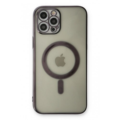 Newface iPhone 12 Pro Kılıf Magneticsafe Lazer Silikon - Siyah Newface iPhone 12 Pro Kılıf Magneticsafe Lazer Silikon - Siyah