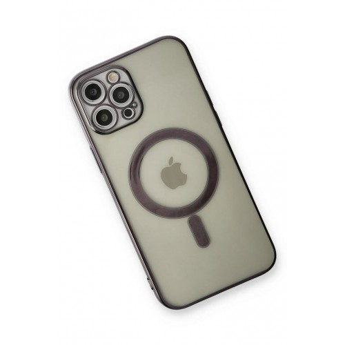 Newface iPhone 12 Pro Kılıf Magneticsafe Lazer Silikon - Siyah Newface iPhone 12 Pro Kılıf Magneticsafe Lazer Silikon - Siyah