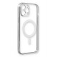 Newface iPhone 12 Pro Kılıf Magneticsafe Lazer Silikon - Gümüş Newface iPhone 12 Pro Kılıf Magneticsafe Lazer Silikon - Gümüş