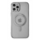 Newface iPhone 12 Pro Kılıf Magneticsafe Lazer Silikon - Gümüş Newface iPhone 12 Pro Kılıf Magneticsafe Lazer Silikon - Gümüş