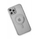 Newface iPhone 12 Pro Kılıf Magneticsafe Lazer Silikon - Gümüş Newface iPhone 12 Pro Kılıf Magneticsafe Lazer Silikon - Gümüş