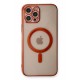 Newface iPhone 12 Pro Kılıf Magneticsafe Lazer Silikon - Kırmızı Newface iPhone 12 Pro Kılıf Magneticsafe Lazer Silikon - Kırmızı