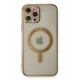 Newface iPhone 12 Pro Kılıf Magneticsafe Lazer Silikon - Gold Newface iPhone 12 Pro Kılıf Magneticsafe Lazer Silikon - Gold