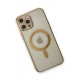 Newface iPhone 12 Pro Kılıf Magneticsafe Lazer Silikon - Gold Newface iPhone 12 Pro Kılıf Magneticsafe Lazer Silikon - Gold