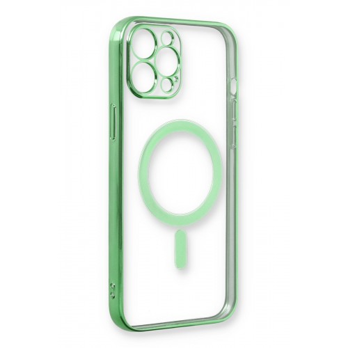 Newface iPhone 12 Pro Kılıf Magneticsafe Lazer Silikon - Haki Yeşil Newface iPhone 12 Pro Kılıf Magneticsafe Lazer Silikon - Haki Yeşil