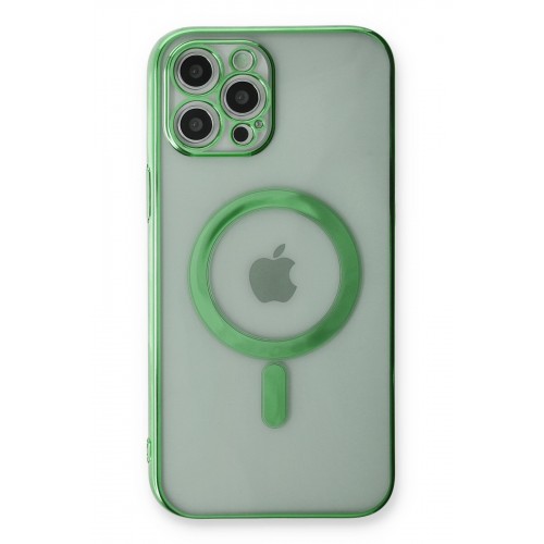 Newface iPhone 12 Pro Kılıf Magneticsafe Lazer Silikon - Haki Yeşil Newface iPhone 12 Pro Kılıf Magneticsafe Lazer Silikon - Haki Yeşil