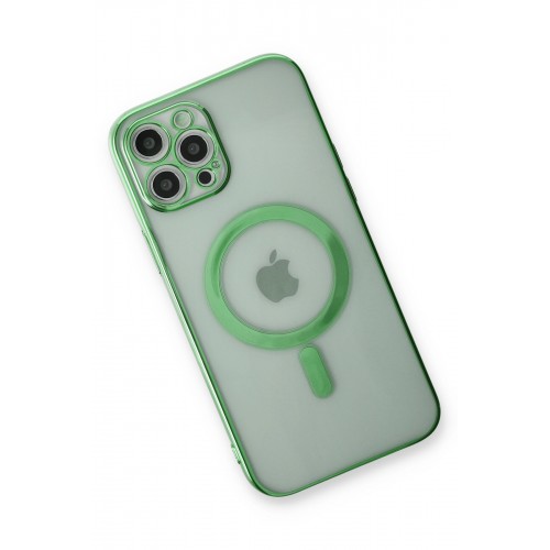 Newface iPhone 12 Pro Kılıf Magneticsafe Lazer Silikon - Haki Yeşil Newface iPhone 12 Pro Kılıf Magneticsafe Lazer Silikon - Haki Yeşil