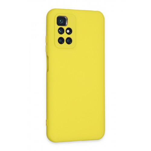 Newface Xiaomi Redmi Note 11 4G Kılıf Nano içi Kadife Silikon - Sarı Newface Xiaomi Redmi Note 11 4G Kılıf Nano içi Kadife Silikon - Sarı