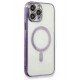 Newface iPhone 13 Pro Max Kılıf Magneticsafe Lazer Silikon - Mor