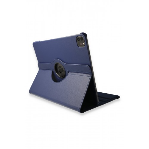 Newface iPad Pro 12.9 (2021) Kılıf 360 Tablet Deri  Kılıf - Lacivert