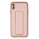 Newface iPhone XS Max Kılıf Coco Deri Standlı Kapak - Pembe Newface iPhone XS Max Kılıf Coco Deri Standlı Kapak - Pembe