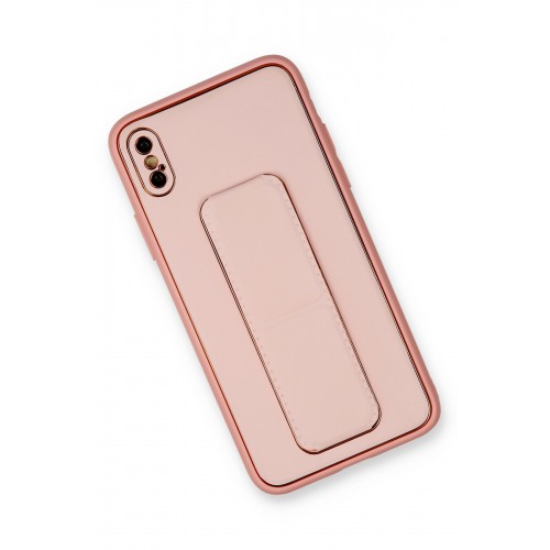 Newface iPhone XS Max Kılıf Coco Deri Standlı Kapak - Pembe Newface iPhone XS Max Kılıf Coco Deri Standlı Kapak - Pembe
