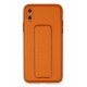 Newface iPhone XS Max Kılıf Coco Deri Standlı Kapak - Turuncu Newface iPhone XS Max Kılıf Coco Deri Standlı Kapak - Turuncu