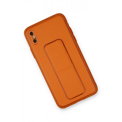 Newface iPhone XS Max Kılıf Coco Deri Standlı Kapak - Turuncu Newface iPhone XS Max Kılıf Coco Deri Standlı Kapak - Turuncu