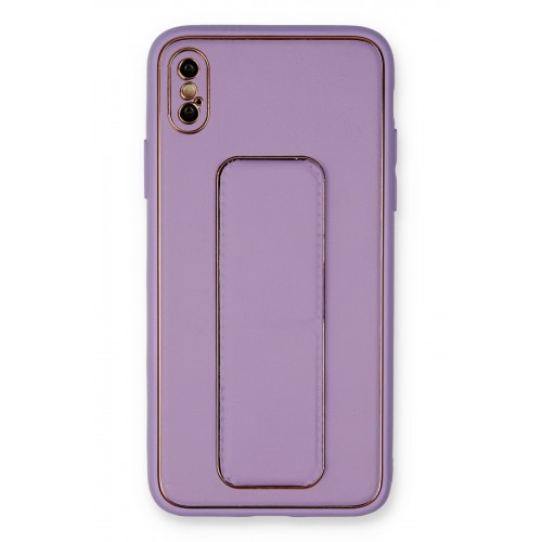 Newface iPhone XS Max Kılıf Coco Deri Standlı Kapak - Koyu Lila Newface iPhone XS Max Kılıf Coco Deri Standlı Kapak - Koyu Lila