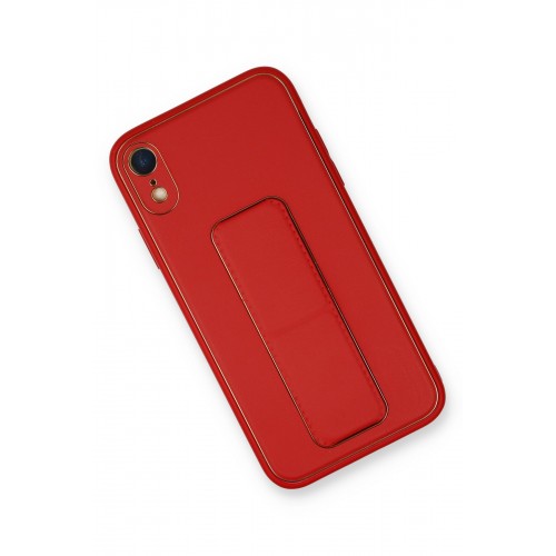 Newface iPhone XR Kılıf Coco Deri Standlı Kapak - Kırmızı Newface iPhone XR Kılıf Coco Deri Standlı Kapak - Kırmızı