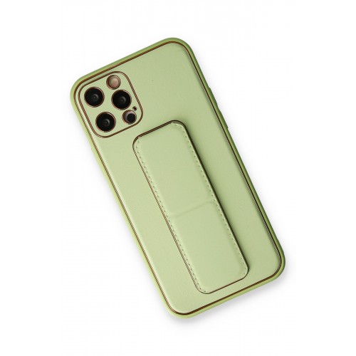 Newface iPhone 12 Pro Kılıf Coco Deri Standlı Kapak - Su Yeşili Newface iPhone 12 Pro Kılıf Coco Deri Standlı Kapak - Su Yeşili