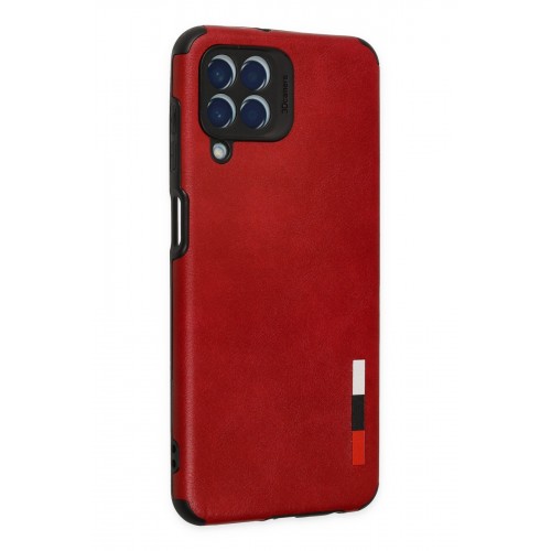 Newface Samsung Galaxy M33 Kılıf Loop Deri Silikon - Kırmızı Newface Samsung Galaxy M33 Kılıf Loop Deri Silikon - Kırmızı