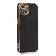 Newface iPhone 13 Kılıf Volet Silikon - Siyah Newface iPhone 13 Kılıf Volet Silikon - Siyah