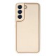 Newface Samsung Galaxy S22 Plus Kılıf Coco Deri Silikon Kapak - Gold