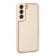 Newface Samsung Galaxy S22 Plus Kılıf Coco Deri Silikon Kapak - Gold