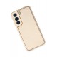 Newface Samsung Galaxy S22 Plus Kılıf Coco Deri Silikon Kapak - Gold