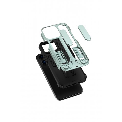 Newface iPhone 11 Kılıf Fizy Stand Kapak - Gri Newface iPhone 11 Kılıf Fizy Stand Kapak - Gri