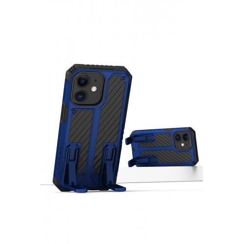 Newface iPhone 11 Kılıf Fizy Stand Kapak - Mavi Newface iPhone 11 Kılıf Fizy Stand Kapak - Mavi