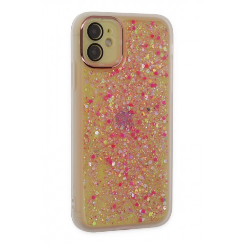 Newface iPhone 12 Kılıf Neon Light Silikon - Pudra