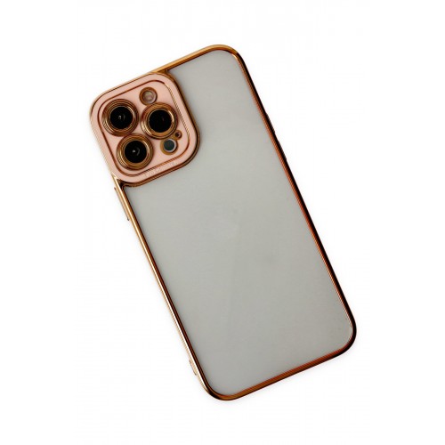 Newface iPhone 13 Pro Kılıf Liva Lens Silikon - Rose Newface iPhone 13 Pro Kılıf Liva Lens Silikon - Rose