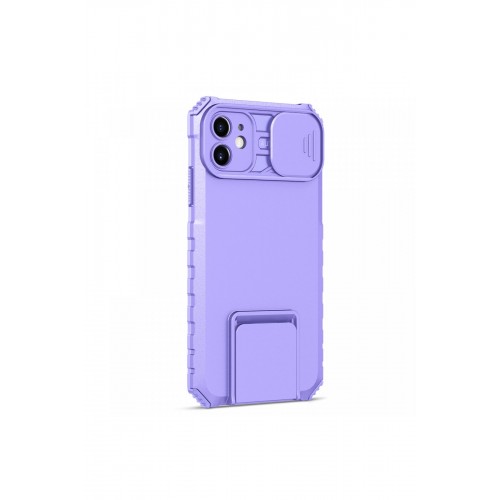 Newface iPhone 11 Kılıf Walker Standlı Kapak - Lila Newface iPhone 11 Kılıf Walker Standlı Kapak - Lila