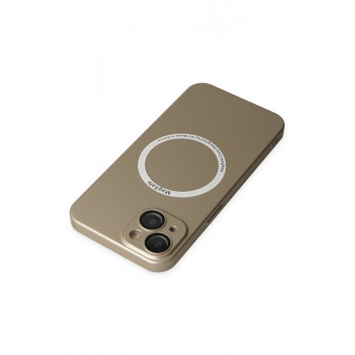 Newface iPhone 13 Kılıf Jack Magneticsafe Lens Silikon - Gold Newface iPhone 13 Kılıf Jack Magneticsafe Lens Silikon - Gold