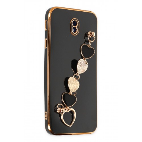 Newface Samsung Galaxy J7 Pro / J730 Kılıf Esila Silikon - Siyah