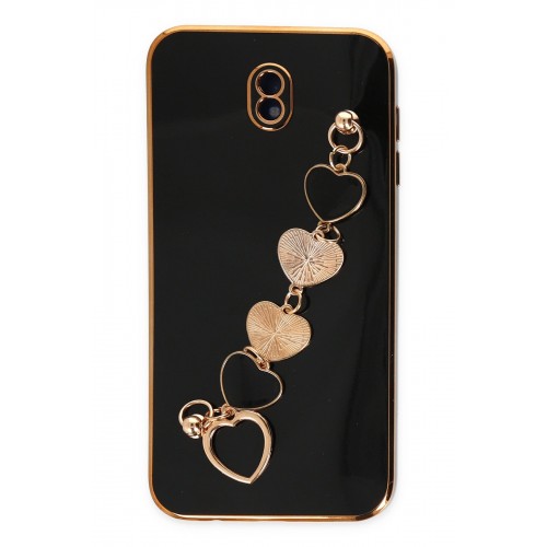 Newface Samsung Galaxy J7 Pro / J730 Kılıf Esila Silikon - Siyah Newface Samsung Galaxy J7 Pro / J730 Kılıf Esila Silikon - Siyah