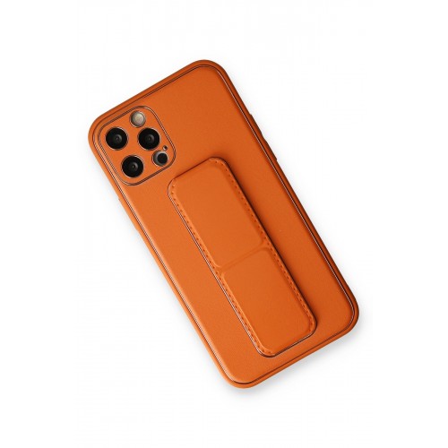 Newface iPhone 12 Pro Kılıf Coco Deri Standlı Kapak - Turuncu Newface iPhone 12 Pro Kılıf Coco Deri Standlı Kapak - Turuncu