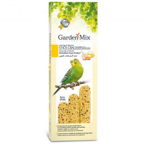 Gardenmix Platin Muzlu Yumurtalı Kuş Krakeri 3lü Gardenmix Platin Muzlu Yumurtalı Kuş Krakeri 3lü