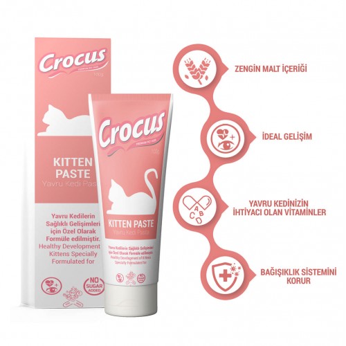Crocus Kedi Kitten Malt Macunu 100 Gram Crocus Kedi Kitten Malt Macunu 100 Gram