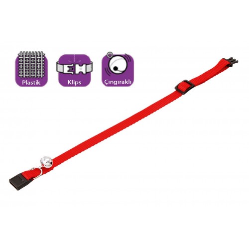 Karlıe Boyun Tasma Çıng. 30 Cm Kırmızı Karlıe Boyun Tasma Çıng. 30 Cm Kırmızı