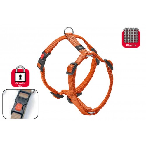 Karlıe Kilitli Göğüs Tasma S 35-50 Cm Turuncu Karlıe Kilitli Göğüs Tasma S 35-50 Cm Turuncu